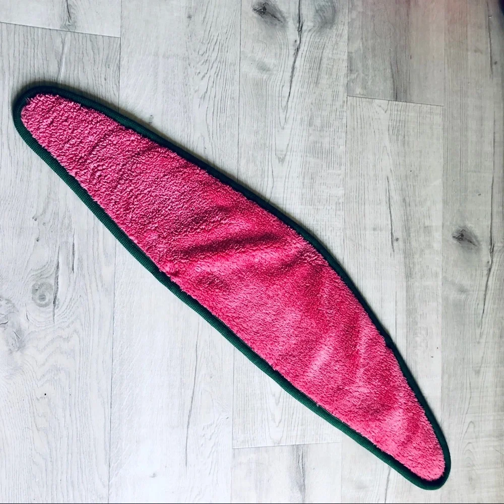 Plush Colorblock Scarf in Navy, Pink & Green